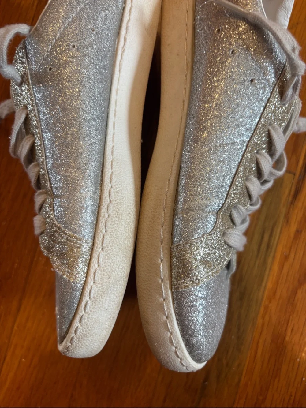Vintage Havana Silver and Gold Glitter Sneakers Sz 6